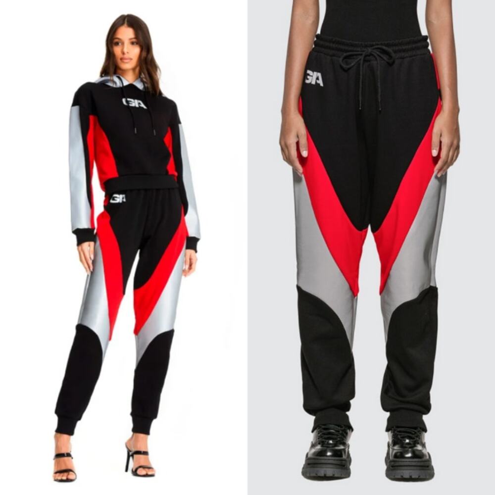 I.AM.GIA Reflective Sabrina Joggers XS Streetwear Instagram Kim K Hollywood LA